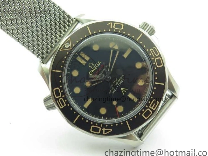 0215 Seamaster 300 “No Time to Die” Limited Edition ORF 1:1 Best Edition on SS Mesh Bracelet A8806 (Free Nato Strap) Durable 7866